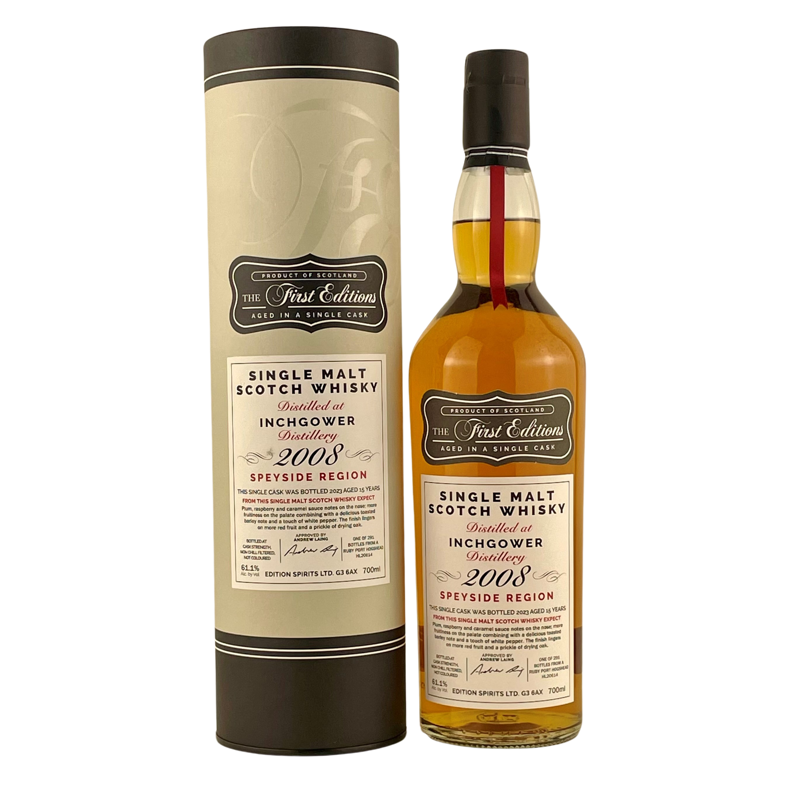 Inchgower 2008 / 15 Years / Ruby Port Cask