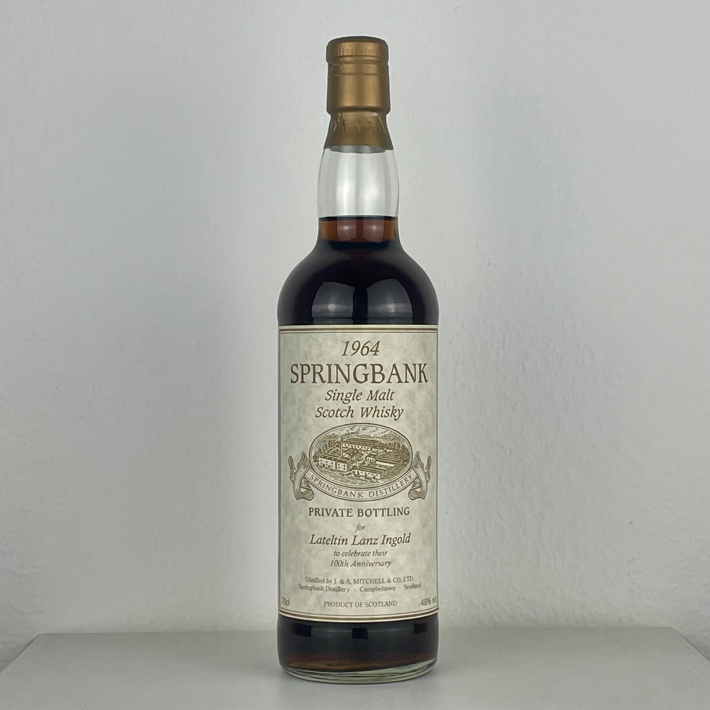 Springbank 1964 Lateltin Lanz Ingold 100th Anniversary 1999
