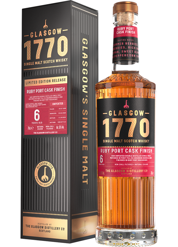 Glasgow 1770 Ruby Port Cask Finish 6 Years