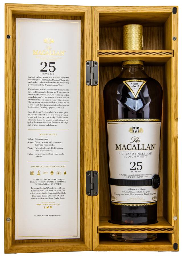 Macallan 25 Years Sherry Oak 2022 Release