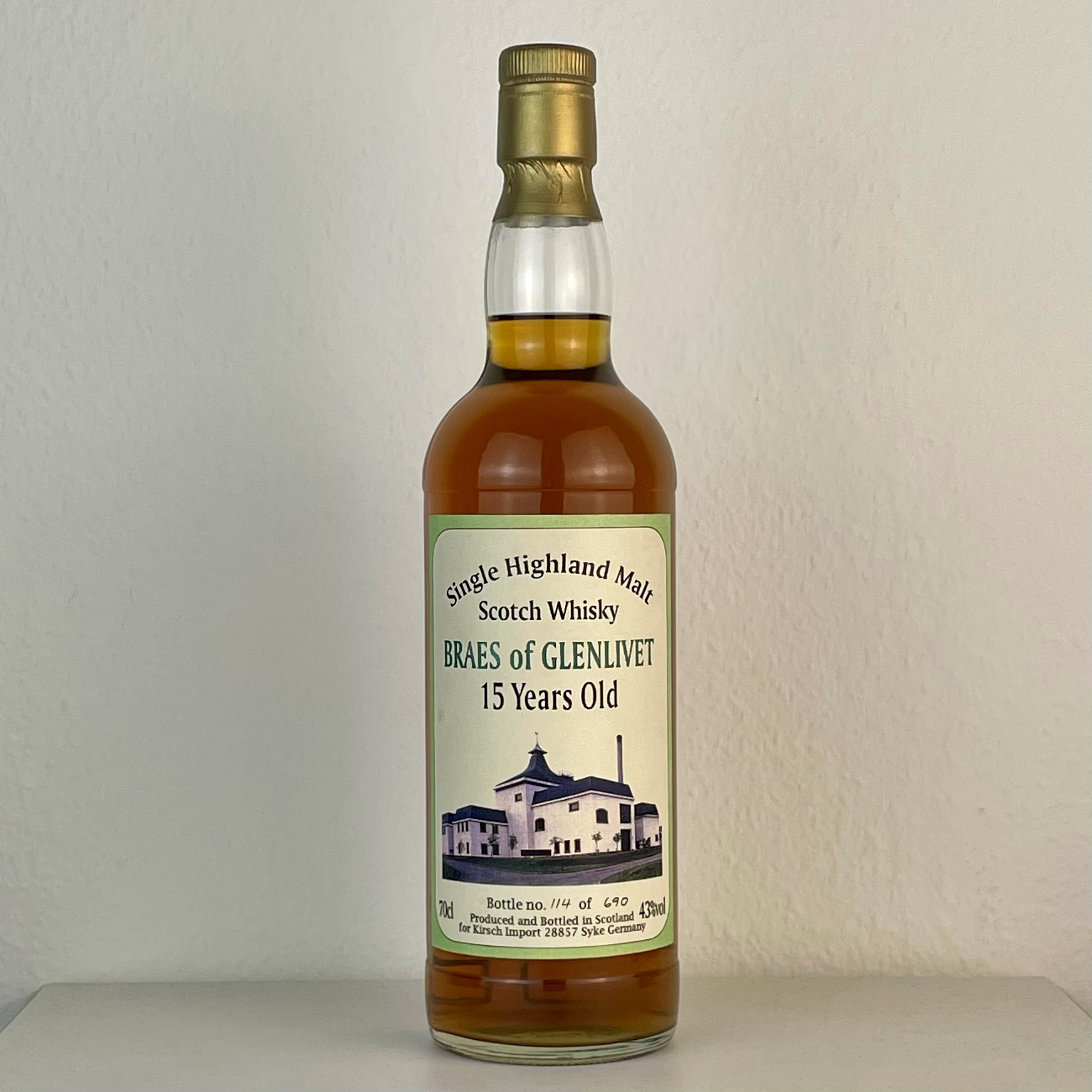 Braes of Glenlivet 1979 / 15 Years for Kirsch Import